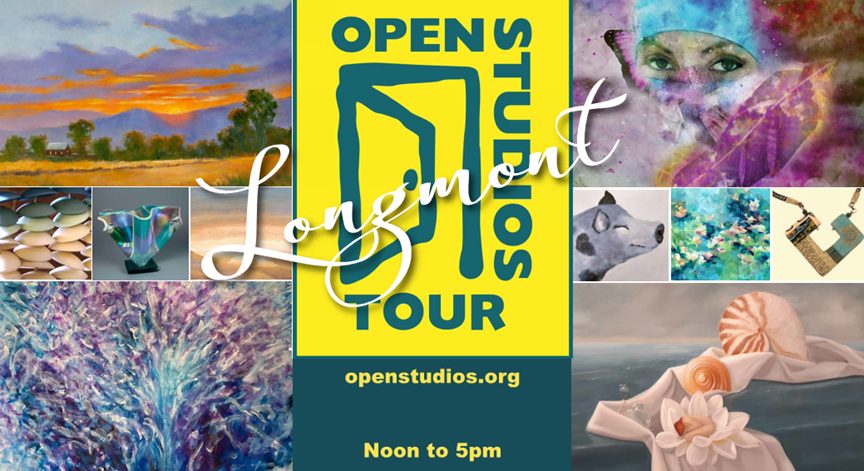 Illustration for the 2024 Longmont Open Studio Tour